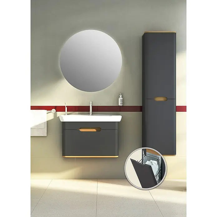 Zestaw mebli łazienkowych LUMA Sento w kolorze antracytowym