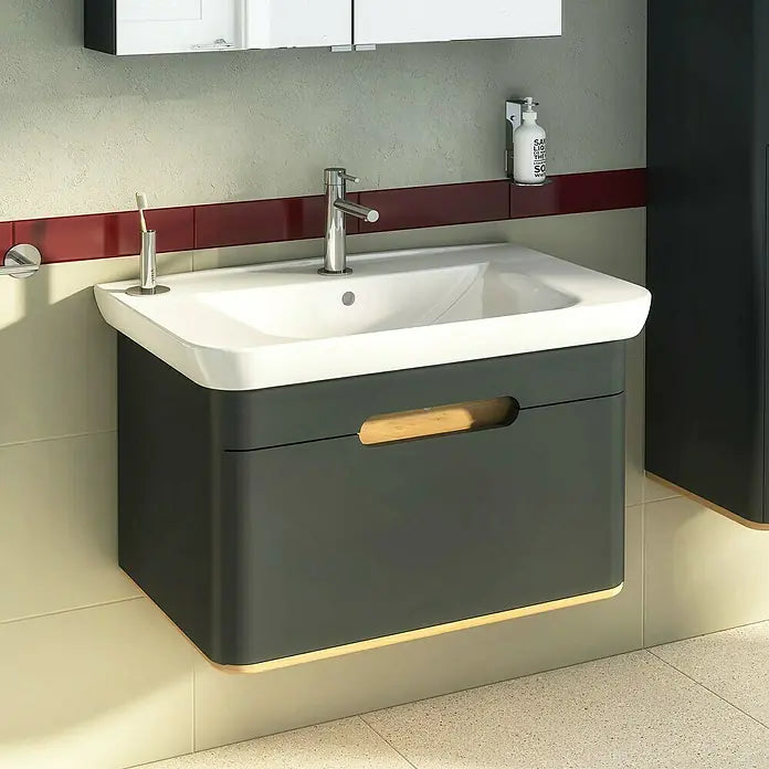 Zestaw mebli łazienkowych LUMA Sento w kolorze antracytowym