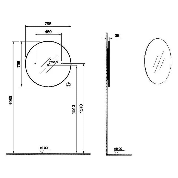 Zestaw mebli łazienkowych LUMA Sento w kolorze białym
